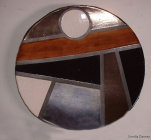 Piatto Mondrian con cerchio