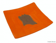 piatto Arancio - quadrato